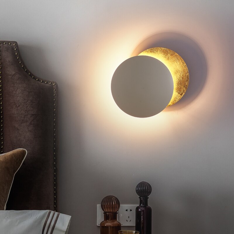 Garduru Sonnenfinsternis LED-Wandleuchte | Modernes Stimmungslicht | Elegante Wandlampe für Wohnzimmer & Schlafzimmer