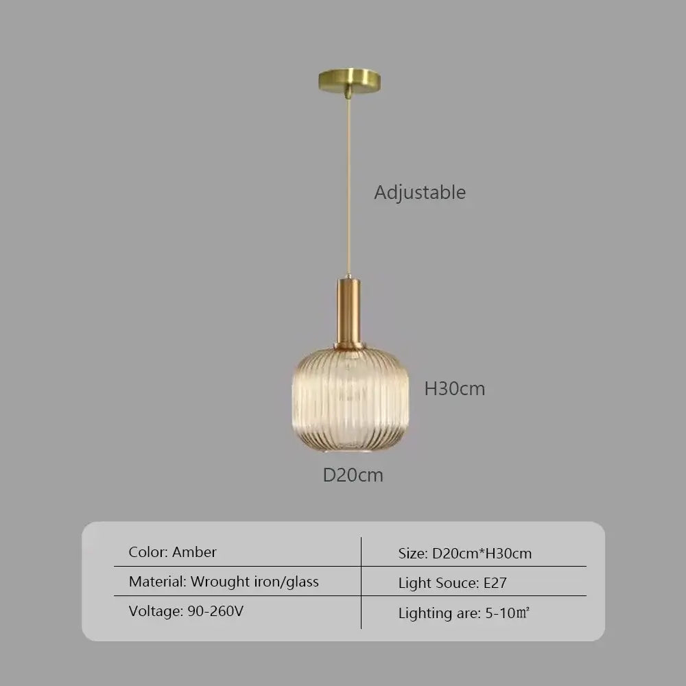 Pendelleuchte: Moderne nordische Glas-Hängelampen