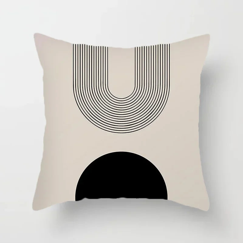 Dekoratives Kissenbezug mit geometrischem Muster - AbstractLines