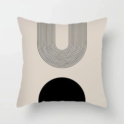 Dekoratives Kissenbezug mit geometrischem Muster - AbstractLines