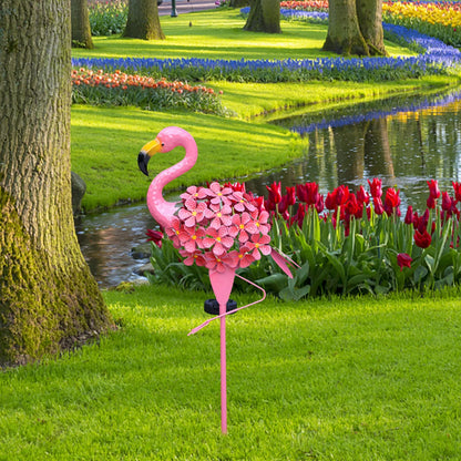 Royelux Flamingo Solar Stake Light - Dekorative Metall Gartenlampe