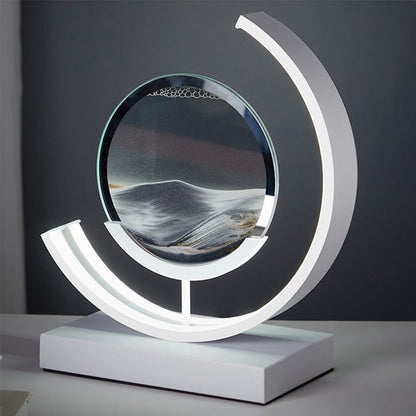 Lampe Art Sand Dynamisch 3D – Tisch LED Entspannend mit Effekt Naturlandschaft