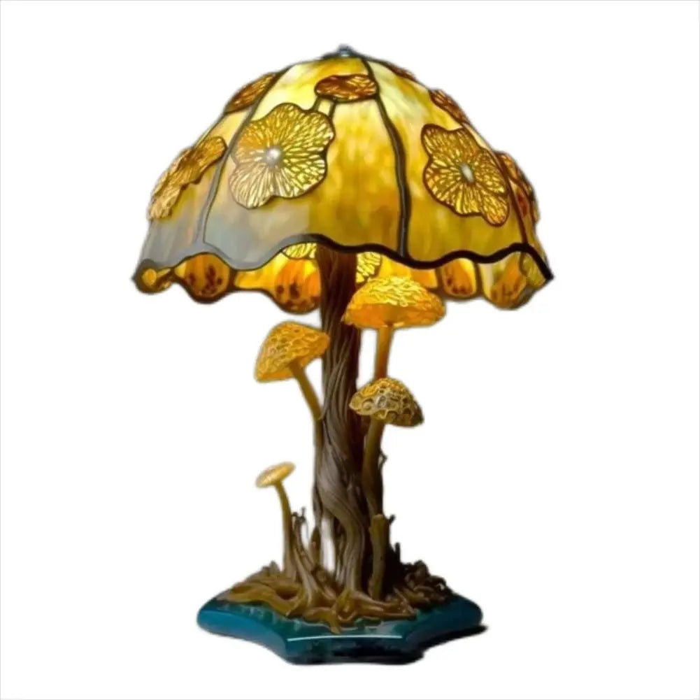 Vintage Pilz Tischlampe