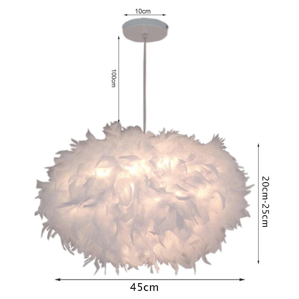 Weißer Pendelleuchten | Federdesign