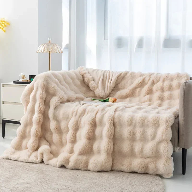 Bubble Plush Weiche Decke