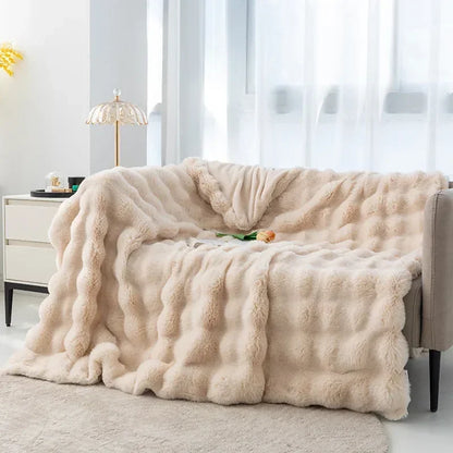 Bubble Plush Weiche Decke