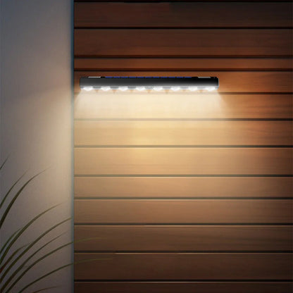 Royelux Solar-Wandleuchte Außen - 4/6/8 LED wasserdichte Gartenlampe