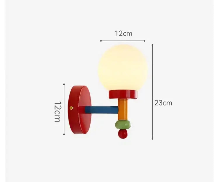 Lego ähnliche verspielte und bunte Wandlampe