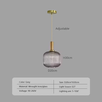 Pendelleuchte: Moderne nordische Glas-Hängelampen