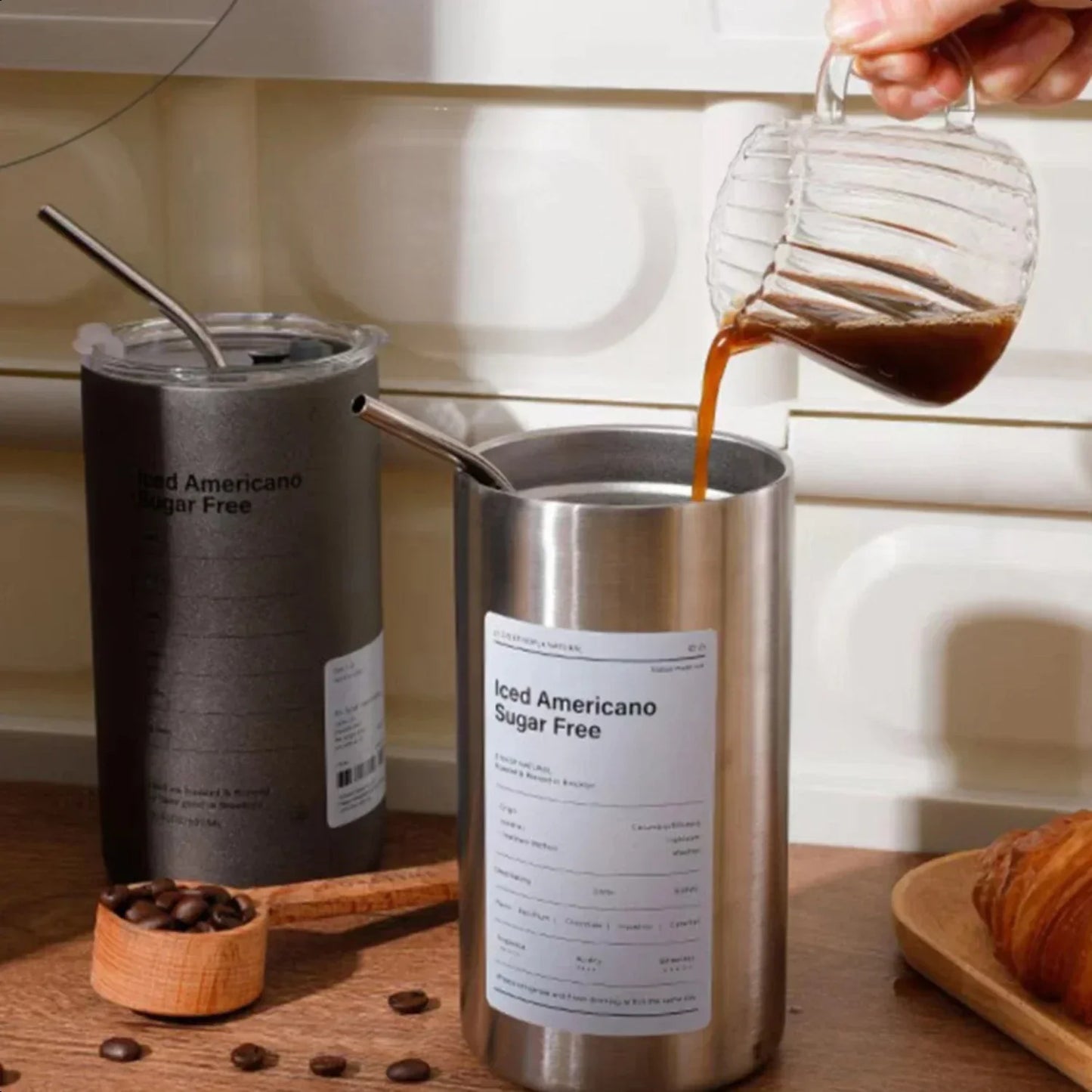 Isolierte Kaffeetasse mit doppelter Wand aus Edelstahl - ThermiCup™
