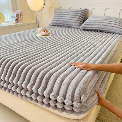 Royaleva Weiche Fitted Betttuch – Ultra-weiches Luxus-Rippbettlaken für maximalen Komfort & gemütlichen Schlaf