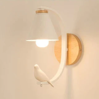 Weiße verspielte Glüh-Wandlampe