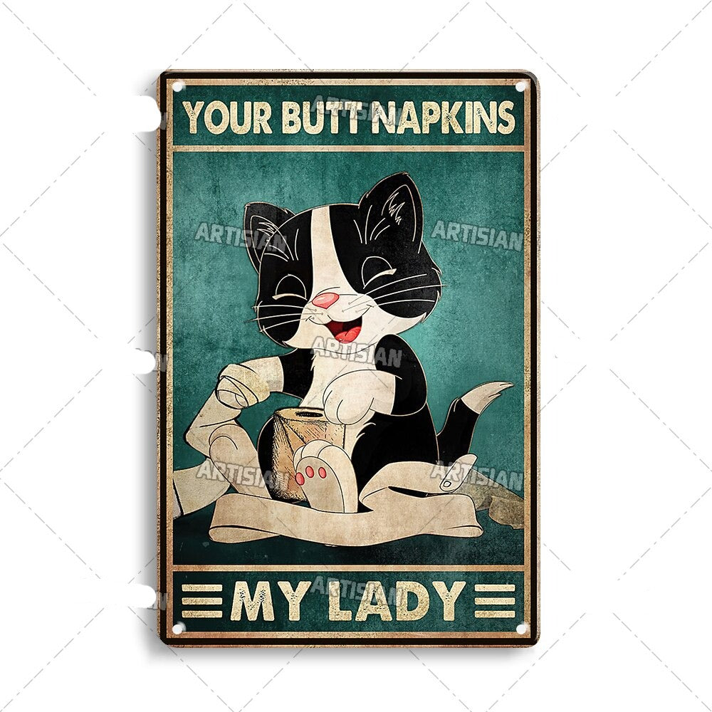 Vintage Cat | Metallposter