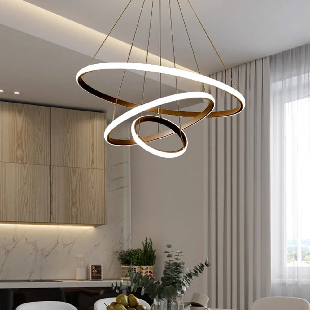 Rayvia Nordic Luxury Pendelleuchte mit verstellbarem LED für Wohnzimmer & Schlafzimmer