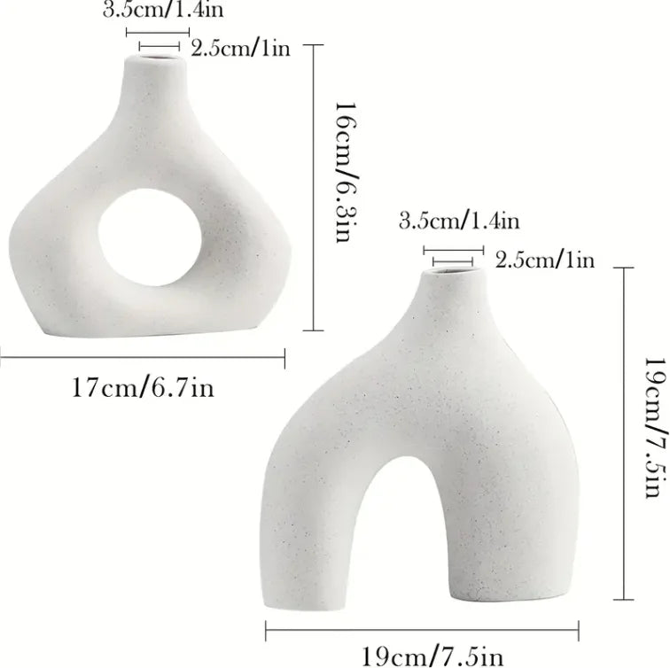 Rechte Vase 2-teiliger Set