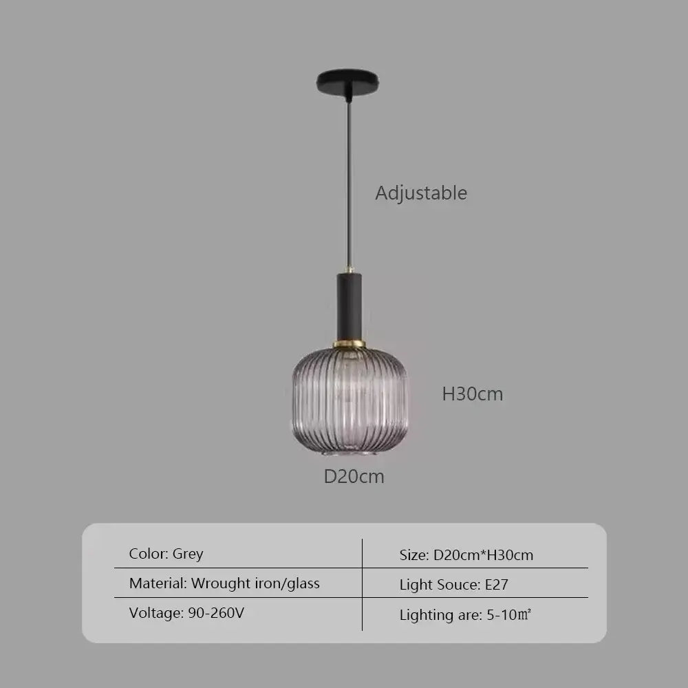 Pendelleuchte: Moderne nordische Glas-Hängelampen