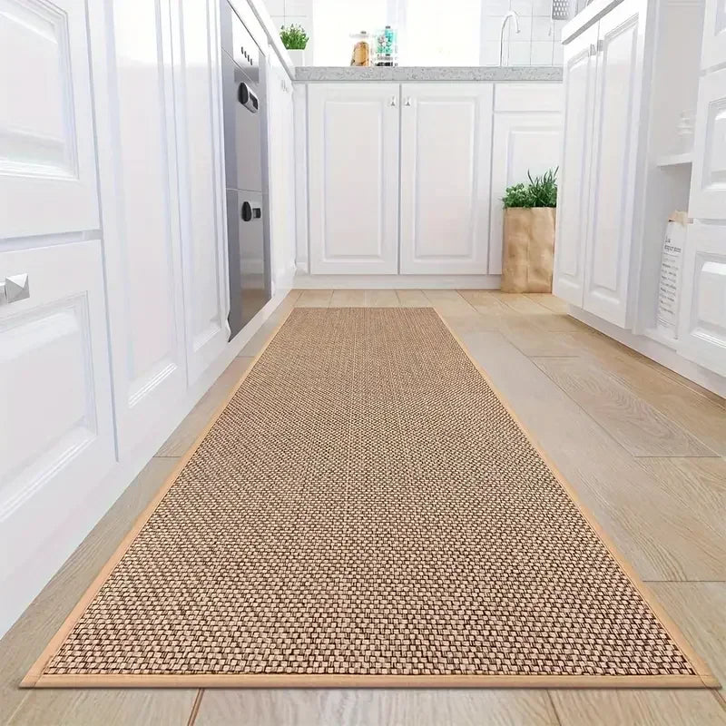 CozyStep - Rutschfeste, saugfähige Jute-Badematte/Teppich