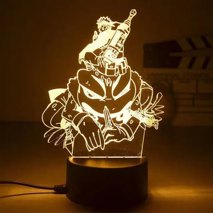 Naruto 3D LED Nachtlampe – Anime Licht mit Kakashi, Sasuke & Naruto