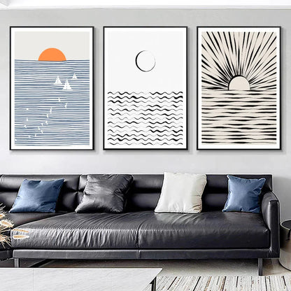 Garduru | Ocean Wave Klebeposter Kunst