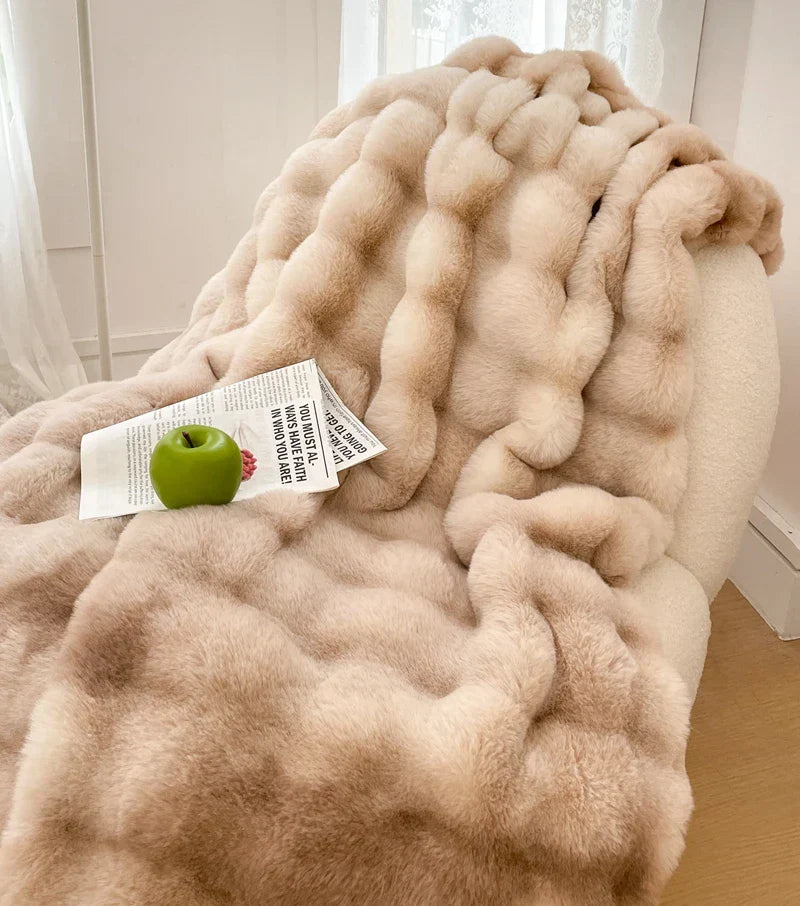 PLUSHGLOW FLEECE-PLUSH WURFDECKE FÜR BETT UND WOHNZIMMER