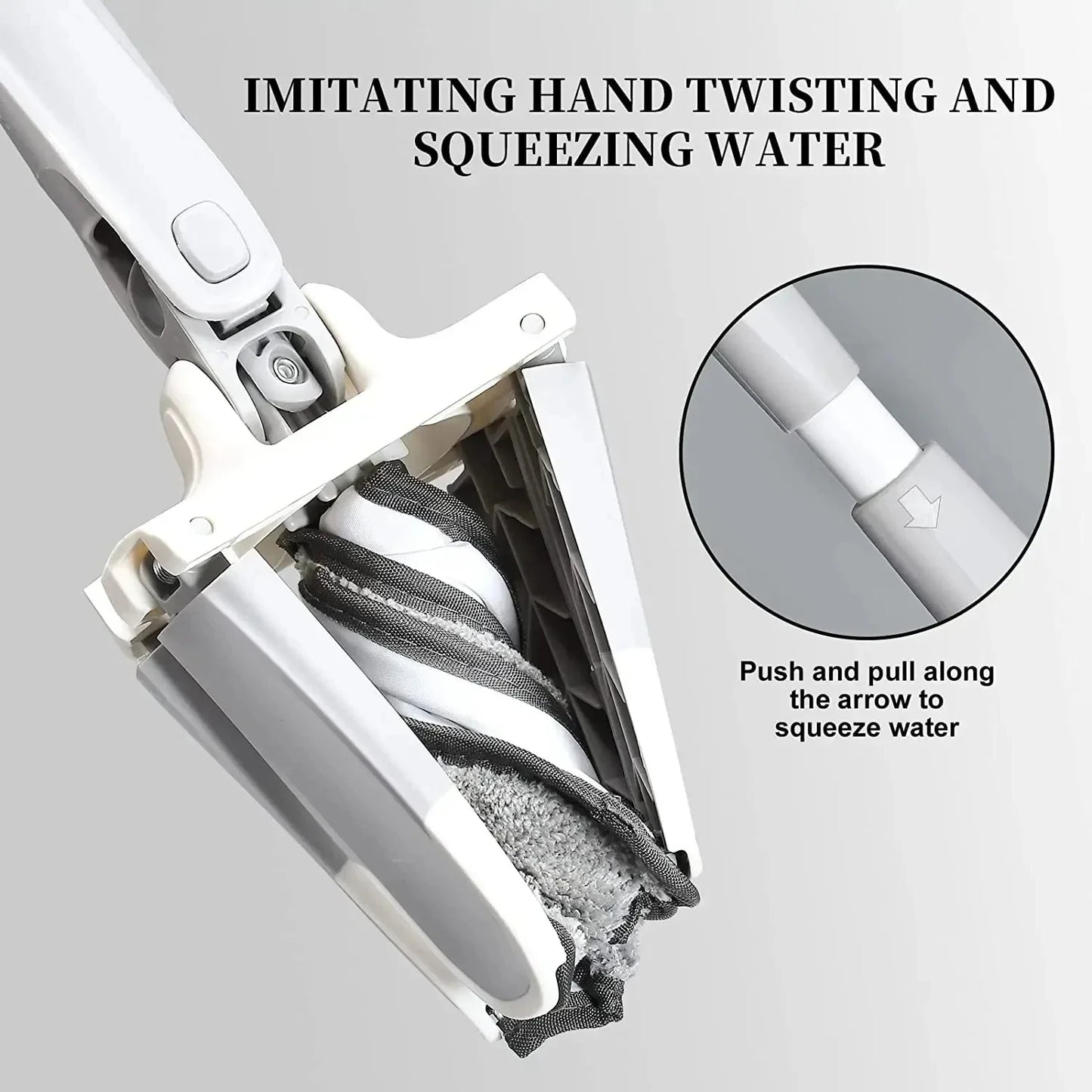 Selbstwringender Bodenmopp mit ersetzbaren Pads