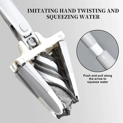 Selbstwringender Bodenmopp mit ersetzbaren Pads