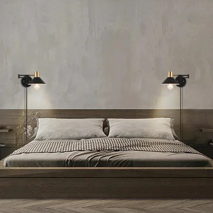 Dimmbares Metall-Wandlicht – Verstellbare Nachttisch-Stehlampe für moderne Häuser