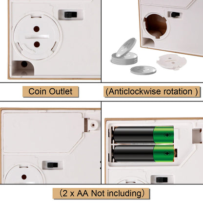 Automatisierte Katzen-Münzbank - Plastik-Sparschwein für Kinder, kreatives Sparschwein-Spielzeuggeschenk
