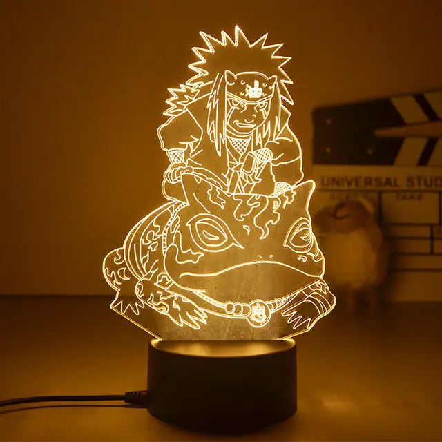 Naruto 3D LED Nachtlampe – Anime Licht mit Kakashi, Sasuke & Naruto
