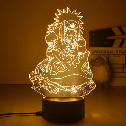 Naruto 3D LED Nachtlampe – Anime Licht mit Kakashi, Sasuke & Naruto