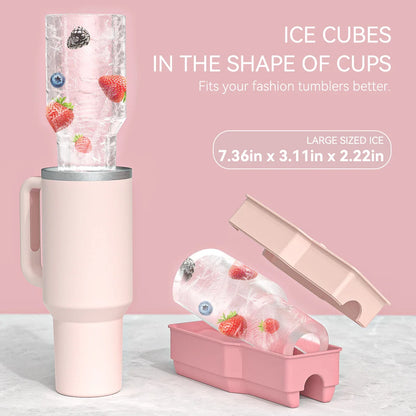 Silicone-Eiswürfelform für Stanley Cup – Zylinderförmige Eiswürfelschale