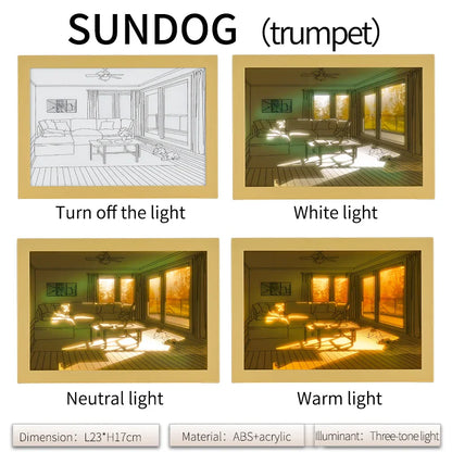 Modern dimmbares Lichtgemälde – Minimalistische leuchtende Kunst für Schlafzimmer & Wohnzimmer