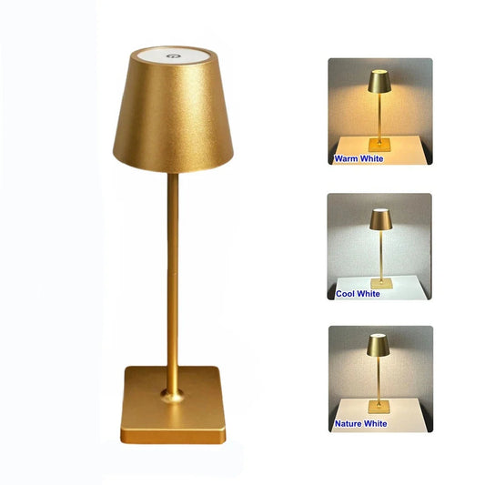 Kabellampe LED-Tischlampe – Wiederaufladbares Licht mit Touch-Steuerung