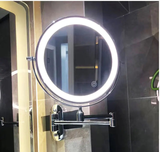 LED Make-up Spiegel Wiederaufladbar - Vergrößerung mit Touch-Beleuchtung