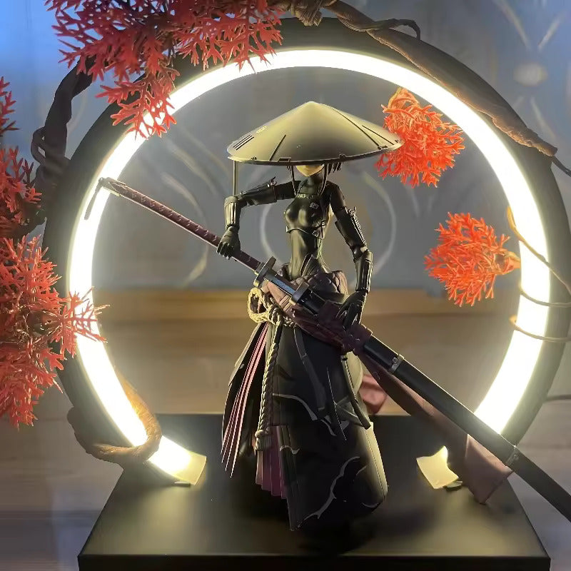 RoyaleGlow Anime LED Ring Lampe – Warmlicht-USB-Displaylampe für Anime-Fans