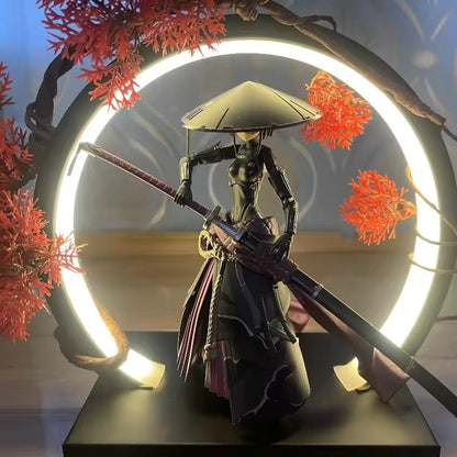 RoyaleGlow Anime LED Ring Lampe – Warmlicht-USB-Displaylampe für Anime-Fans