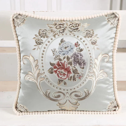 Florentina – Vintage Jacquard Kissenbezug mit europäischem Spiegelmuster