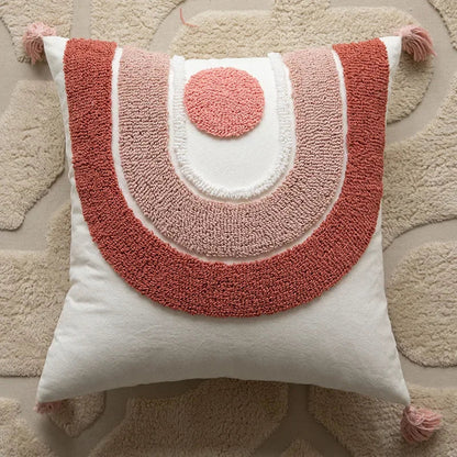 NordicVibes – Luxuriöse geometrische gestepptes Kissenbezug für elegante Innenräume
