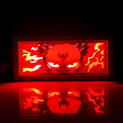 Anime 3D LED Lichtbox – Dragon Ball-inspirierte Papierschnitt-Nachtlampe mit Fernbedienung