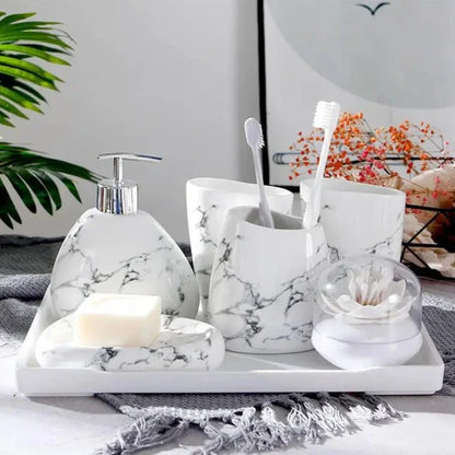MarbleLuxe – Elegantes Badezimmer Set mit zeitlosem Stil