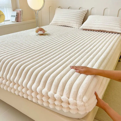 Royaleva Weiche Fitted Betttuch – Ultra-weiches Luxus-Rippbettlaken für maximalen Komfort & gemütlichen Schlaf