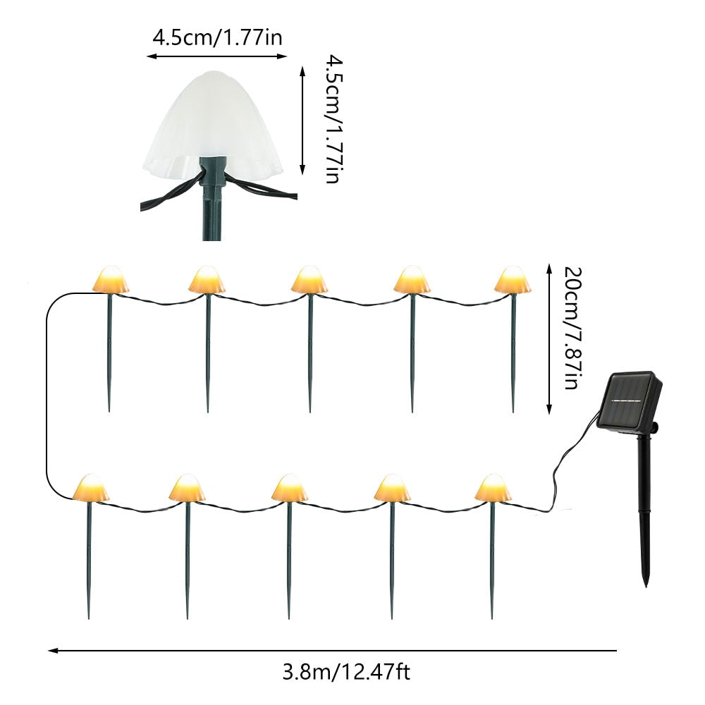 LED Solar Pilzleuchten