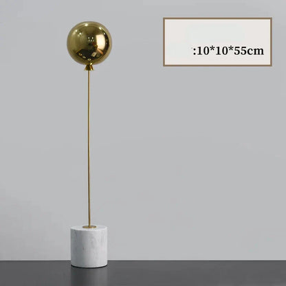 Ballon Marmor Basis Metall Ornamente