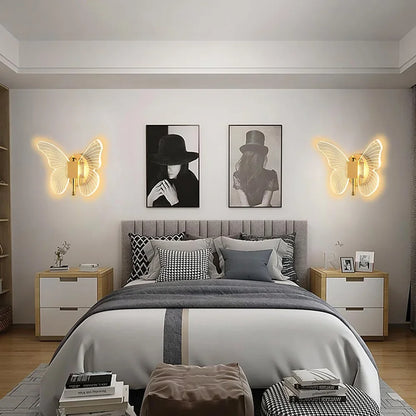 Schmetterling LED Wandlampe