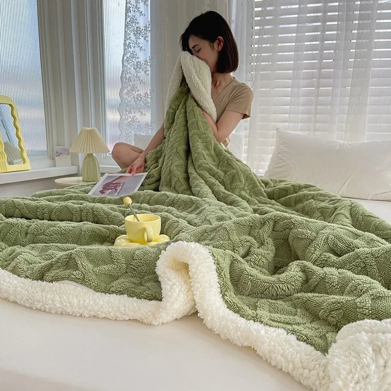 Garduru - Wohndecke aus Wolle für Sofa und Bett – Außergewöhnliche Weichheit und Komfort