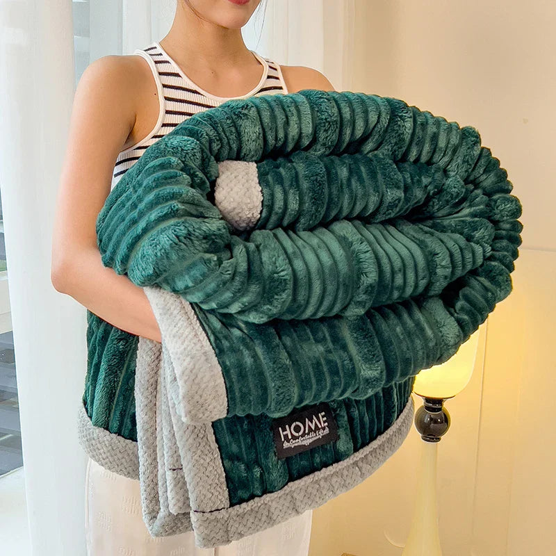 Garduru – Plüsch- und Flauschdecke aus dicker Wolle für Komfort zu Hause