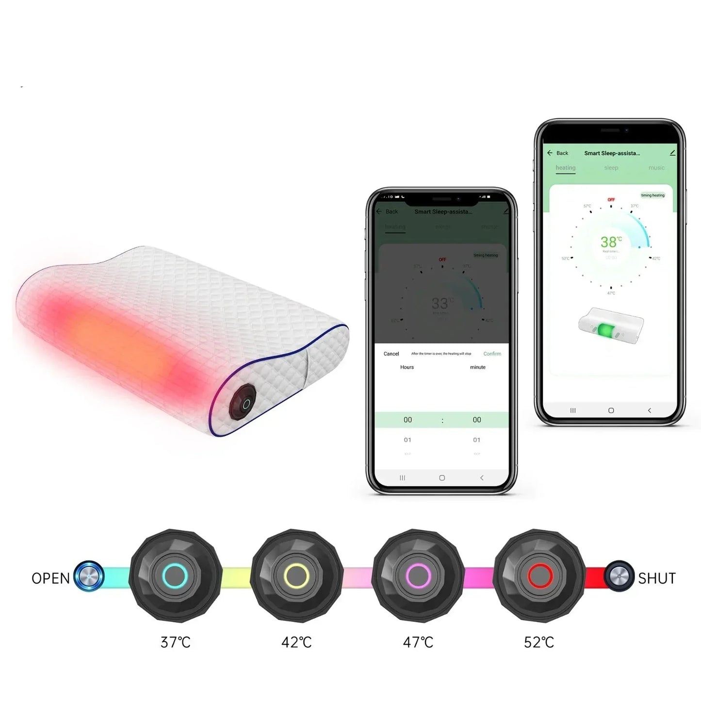 Garduru - Memory Foam Kissen mit Bluetooth-Lautsprecher