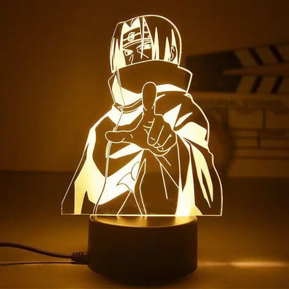 Naruto 3D LED Nachtlampe – Anime Licht mit Kakashi, Sasuke & Naruto
