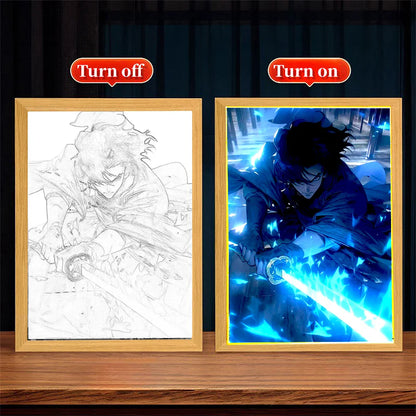 Royaleva League of Legends LED Lampe - Dimmbare 3-Farben Nachtlicht mit Gaming Kunst