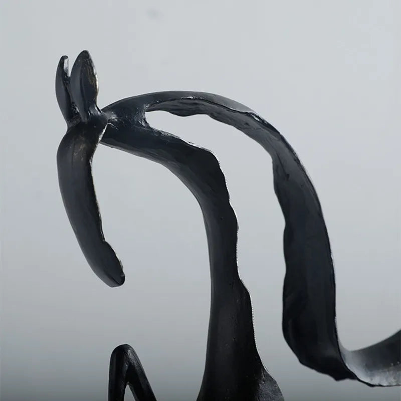 Abstrakte Metall Pferde Skulptur